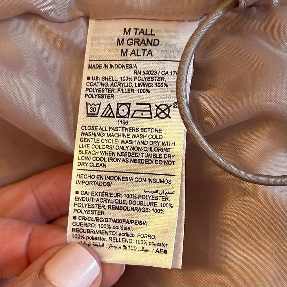 Old Navy Quilted Fall Winter Puffer Vest Women’s‎ SZ M Tall in Icelandic Mineral